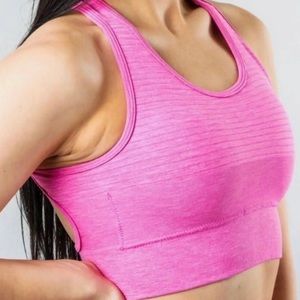 Alphalete Revival Vault Bra (cross Back)-Hot pink